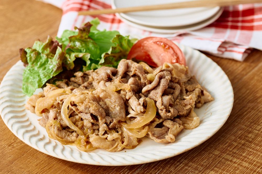 生姜醤油麹の生姜焼きのできあがり