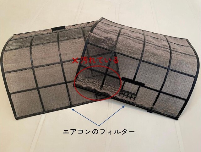 フィルターが汚れている