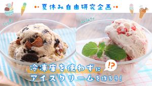 チョコアイスといちごアイス