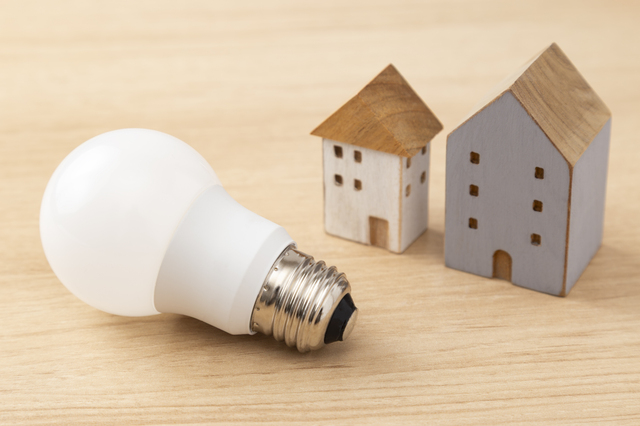 家のオブジェとLED電球