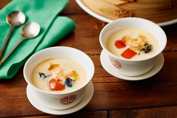 きくらげとトマトの中華茶碗蒸し