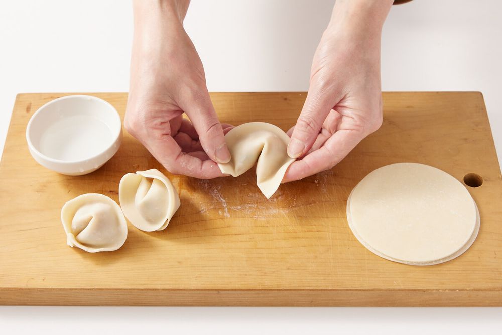 セロリの水餃子の工程4