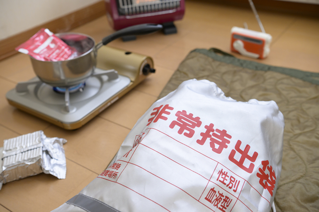 自宅避難（冬 人物なし）