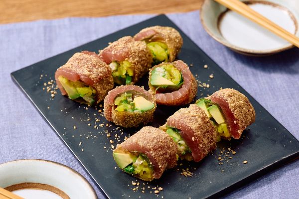 簡単おつまみ! マグロとたくあんの生春巻き