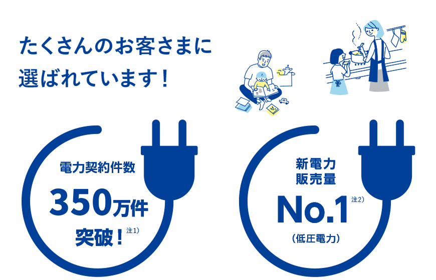 東京ガスの新電力販売実績