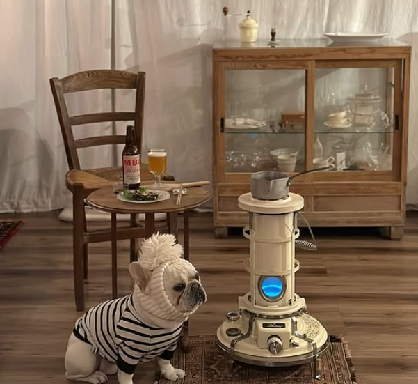 犬　ストーブ