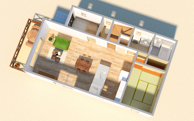 住宅の建築パース