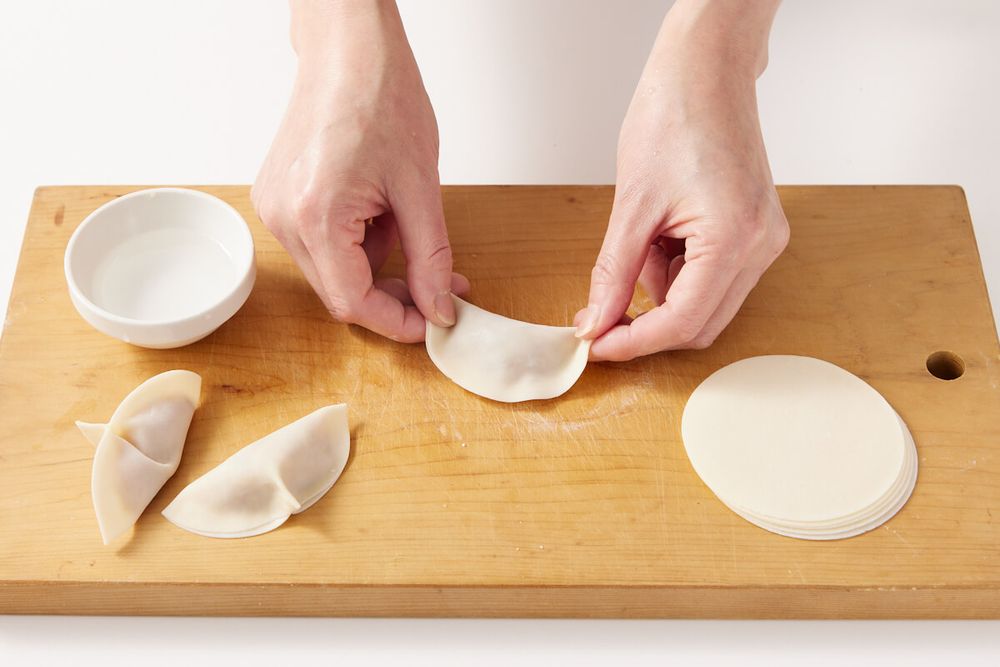 イカの揚げ餃子工程2
