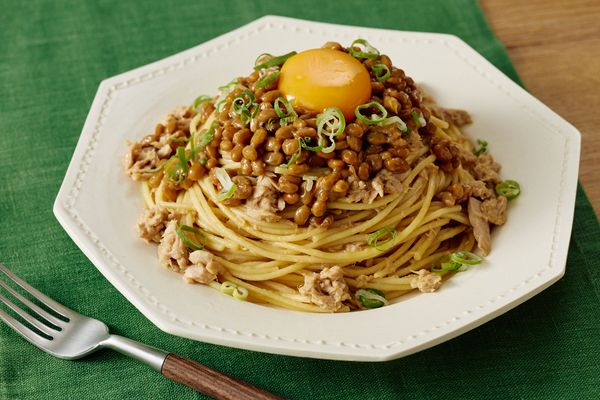 混ぜるだけ簡単! 納豆ツナパスタ