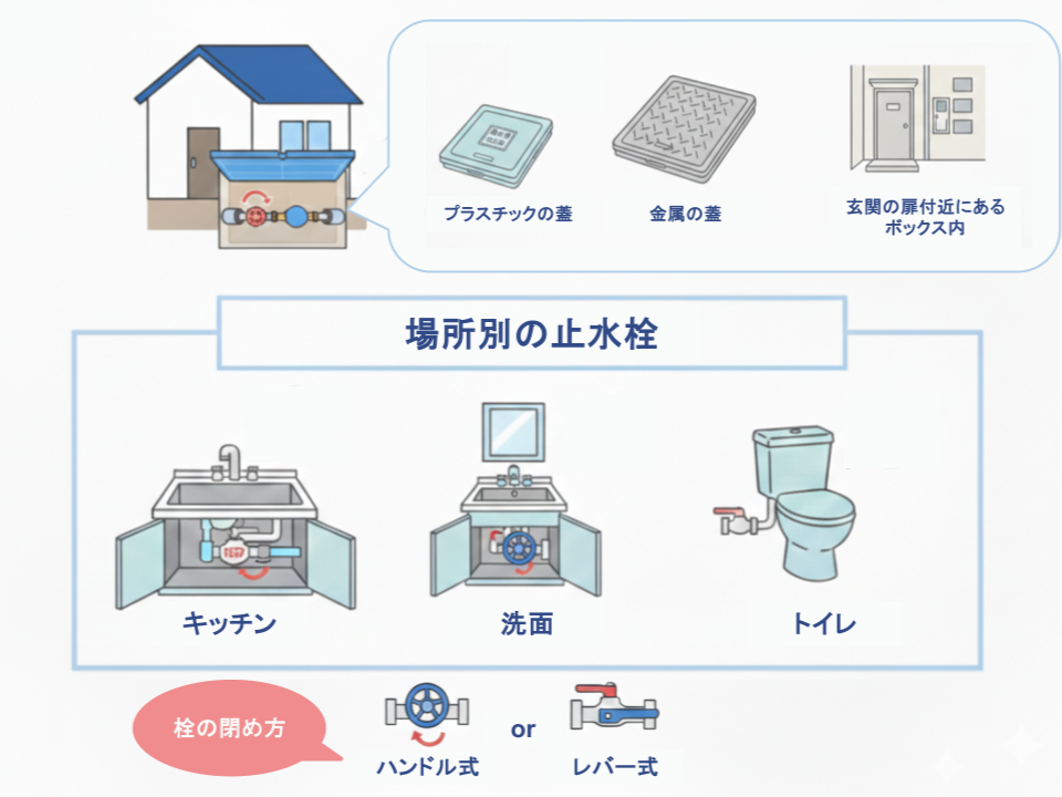 水が止まらない場合に自分でできる対処法