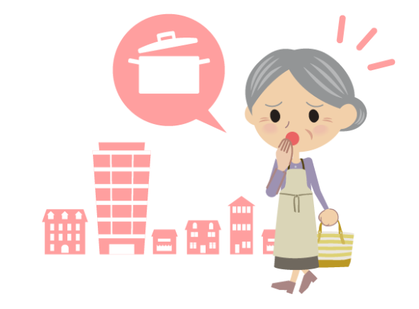 消し忘れに気づくシニア