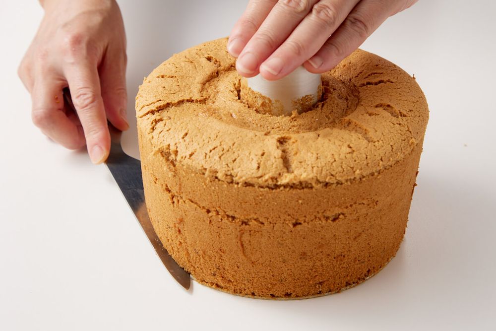 シフォンケーキの型抜き5