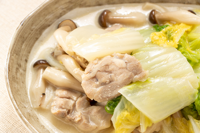 白菜と鶏肉のクリーム煮