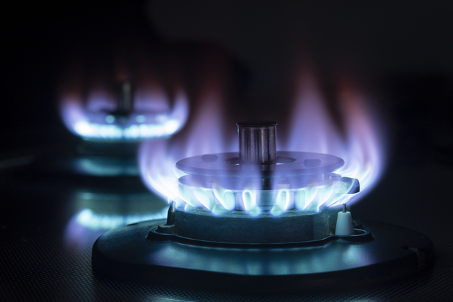ガスコンロの火