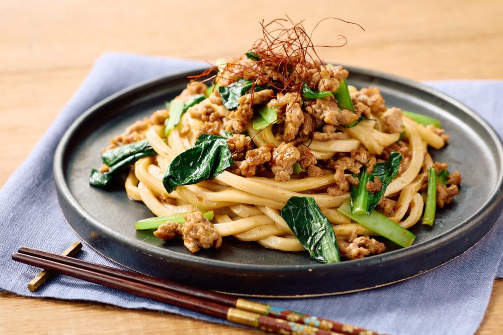 ワンパンで簡単! ピリッと辛ウマ! 汁なし麻辣うどん