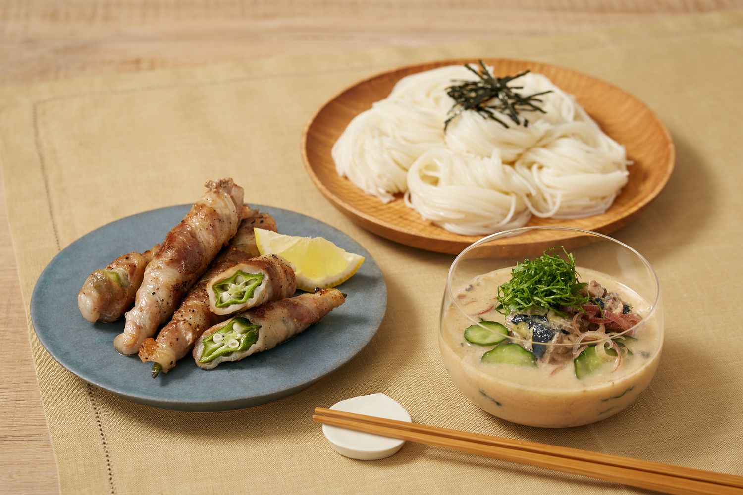 夏の一汁一菜献立レシピ(3)】水曜日「冷や汁そうめん 他」 | 東京ガス