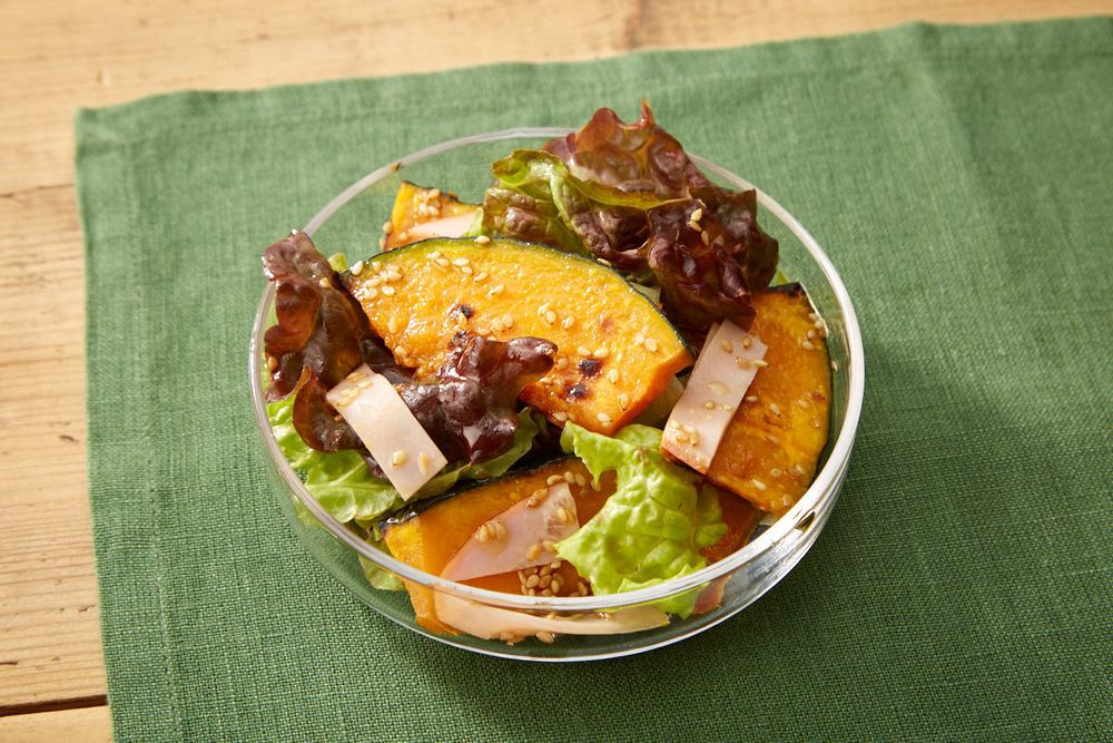 レシピ】グリルで!「サニーレタスとかぼちゃのサラダ」 | 東京ガス